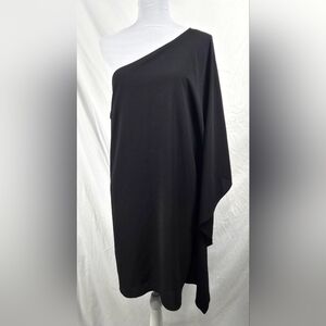 VICI Side To Side One Shoulder Statement Dress Black Minimalist Comfy sz XL